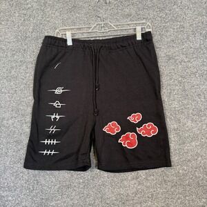 Naruto Shippuden Shorts Adult Large Black Akatsuki Ripple Junction Anime Fleece